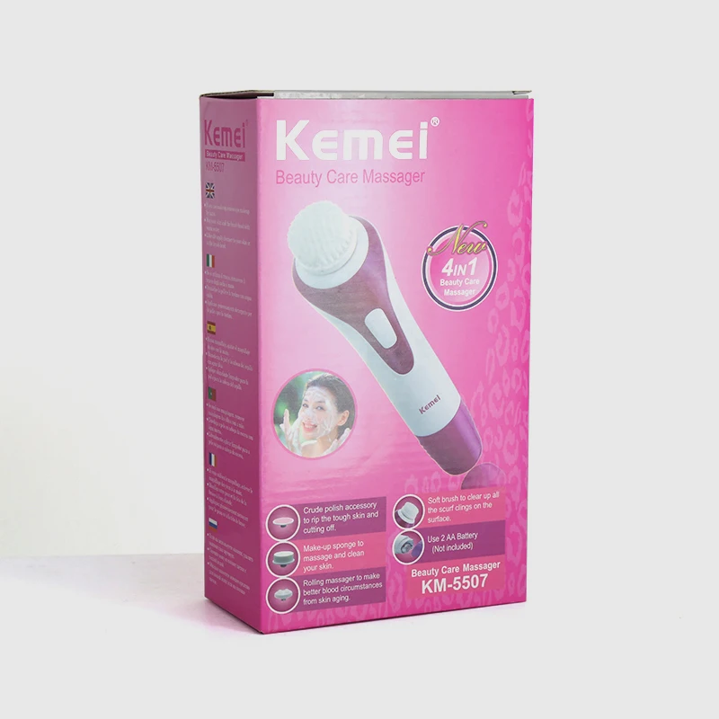 Kemei KM 5507 кожа красивая щетка Массажер электрическая стирка устройство для