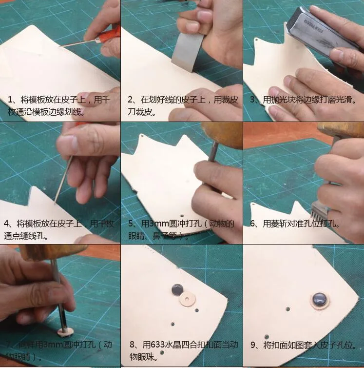 Новинка 2020 DIY кожаное ремесло ручной работы панда монета модель шитья шаблон из