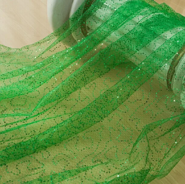 Модное свадебное украшение разноцветная кружевная ткань с блестками для