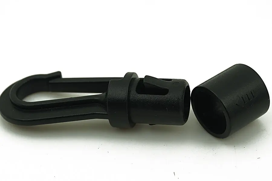 50 шт./лот пластиковый банджи-шнур быстро подключать крючки для DIY эластичные