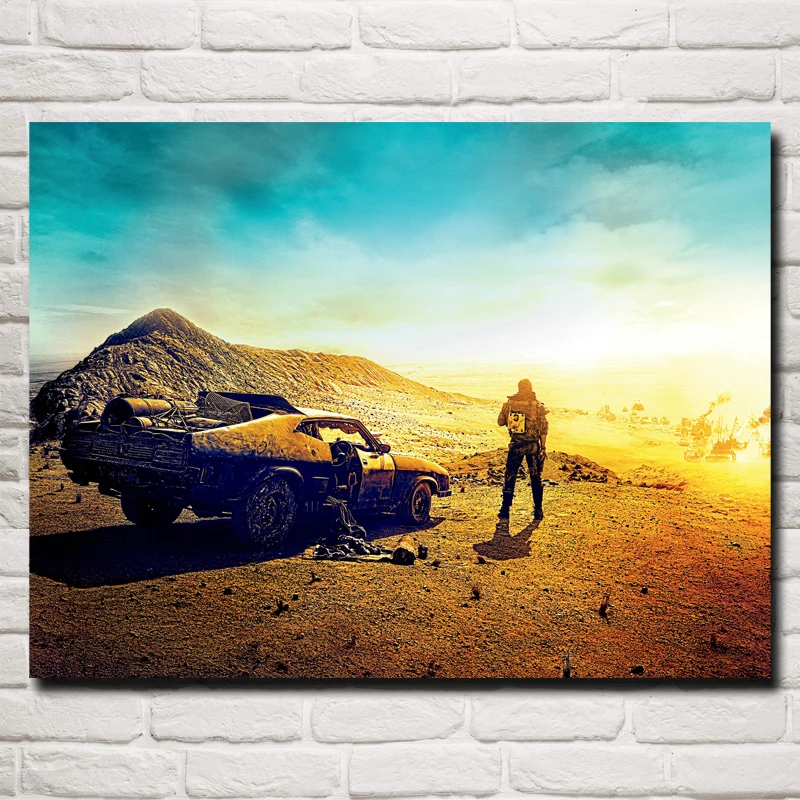 Постеры и принты в стиле фильма foocome Mad Max Fury Road настенная живопись из шелковой