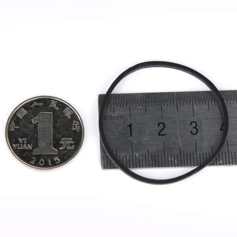 

Black Color 500 pcs/ Pack 40mm Black Rubber Band Elastic Office School