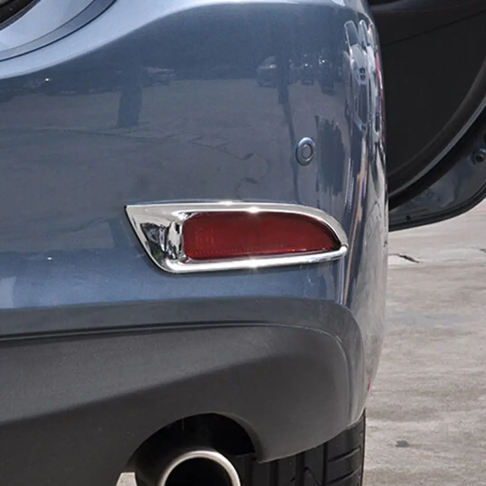 2 шт. хромированный чехол для Mazda 6 Atenza 2014 2015|fog lamp cover|tail light coversfog cover |