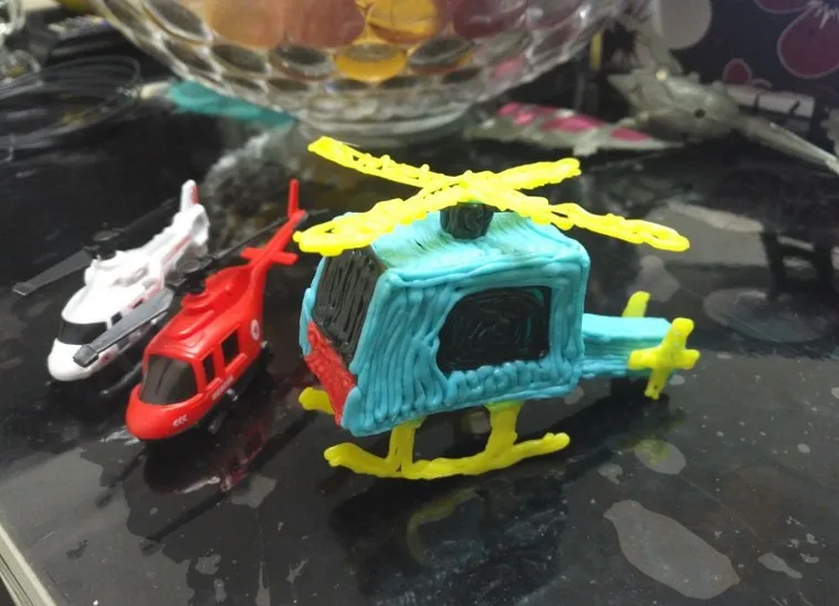 Дети низкая температура 3D печать Ручка граффити стерео зарядка поколения 7 подарок детям