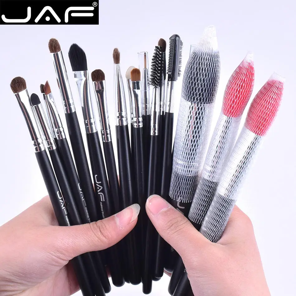 Набор кистей для макияжа JAF 18 шт. из натуральной козьей шерсти и конского волоса, студийный набор кистей для макияжа J1813AY-B