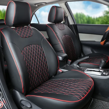 black 3 Carпортной автокресла для Toyota Venza чехлы для сидений набор из искусственной кожи чехлы для сидений автомобиля защитные черные чехлы сиденья аксессуары для интерьера - Название цвета: black 3