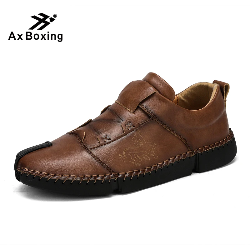 Повседневная обувь лоферы Мужская Качественная кожаная мужские мокасины на