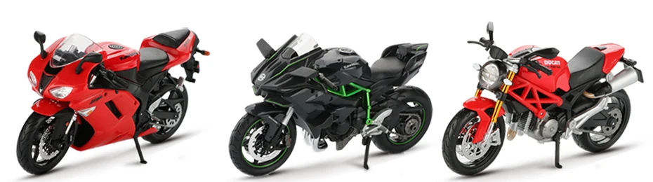 Maisto 1:12 Игрушечная модель мотоцикла H2R 1199 Panigale GSXR 750 YZF R1 CBR 600RR гоночный мотоцикл коллекция детских игрушек