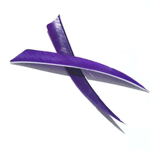 purple 12 шт. турецкое перо настоящая стрела перо 4 дюйма для стрельбы из лука охота стрельба деревянная стрела Бамбуковая Стрела - Цвет: purple