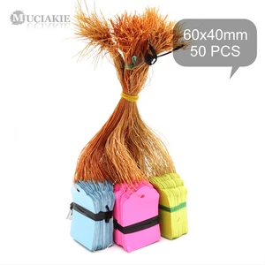 Маркеры пластиковые многоцветные, 60x40 мм, 50 шт., прочные, Маркер тегов