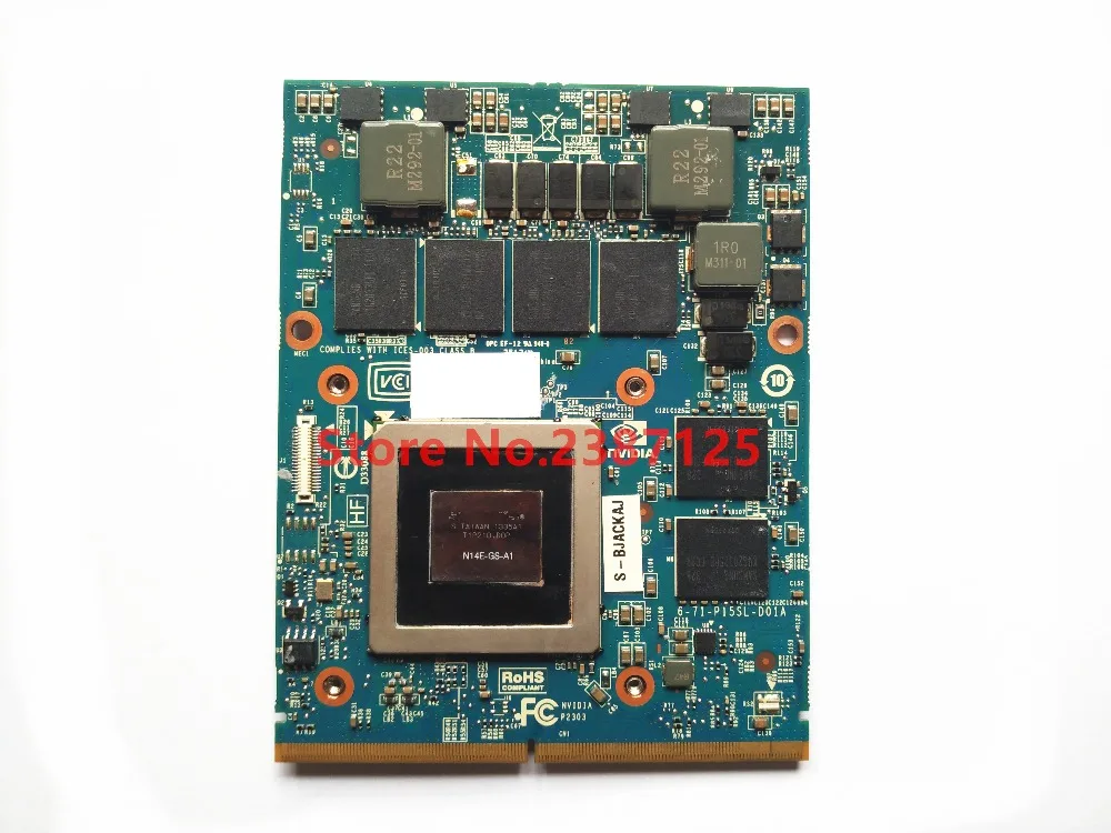 GTX 770 м GTX770M 3g N14E-GS-A1 графическая карта для D E L N V I Я M15X M18X M6600 M17X Дисплей видеокарта GPU
