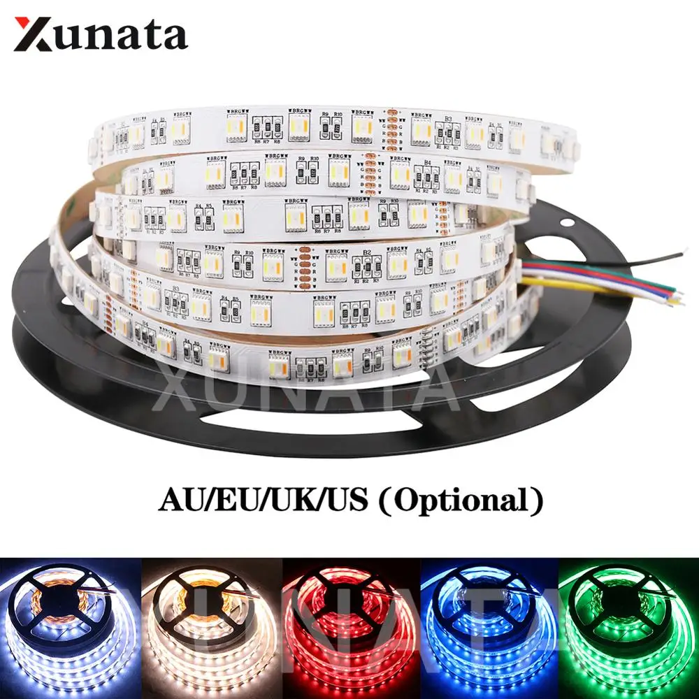 5 м 12 в 24 В цветов 1 Чип Светодиодная лента 5050 RGB + CCT(RGBW WW) 60 светодиодов/м