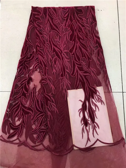 Африканский Французский шнурок baby pink velvet ткань свадебное платье кружева бархат