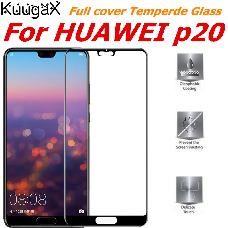 Полное покрытие закаленное стекло для HUAWEI p20 p 20 5 8 дюйма 9H экран защитный чехол