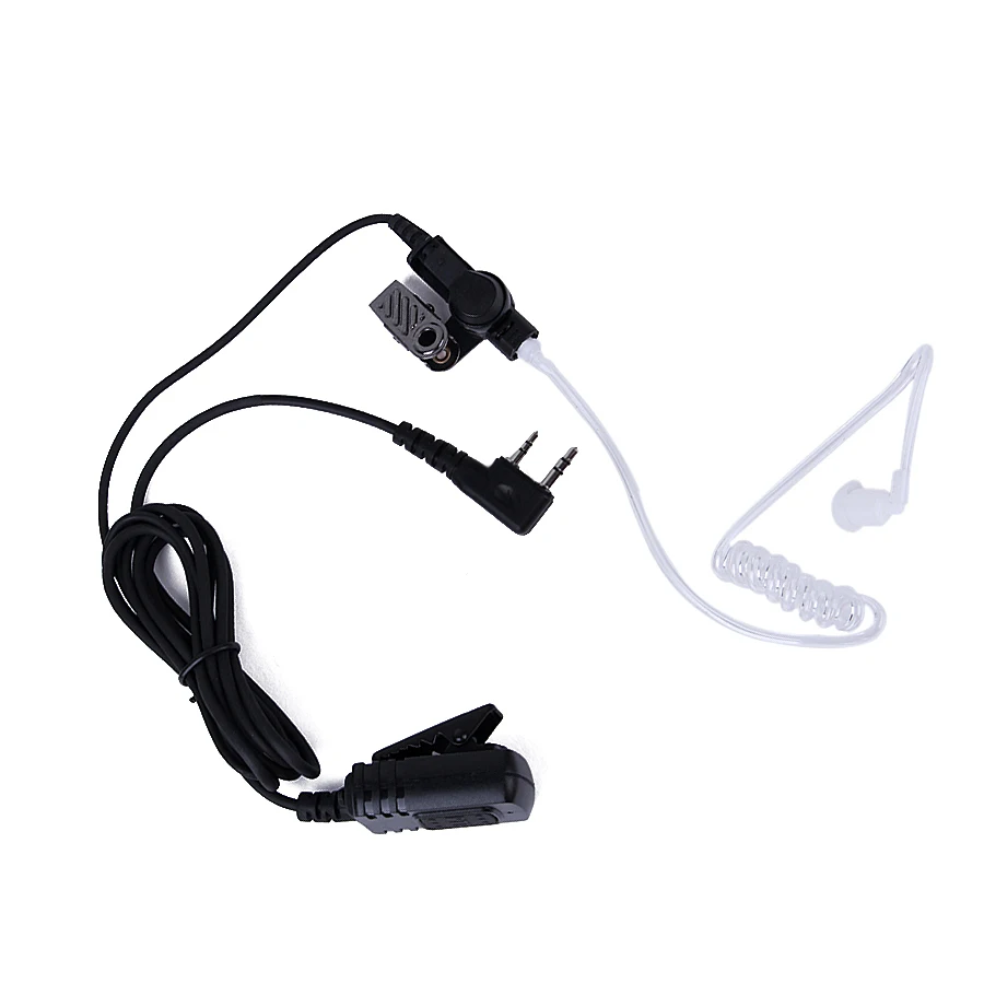 PTT Mic Earpiece Walkie Talkie Headset for Kenwood TK3107 Baofeng UV-5R BF-888S GT-3TP GT-3 Portable Radio Walkie Talkie