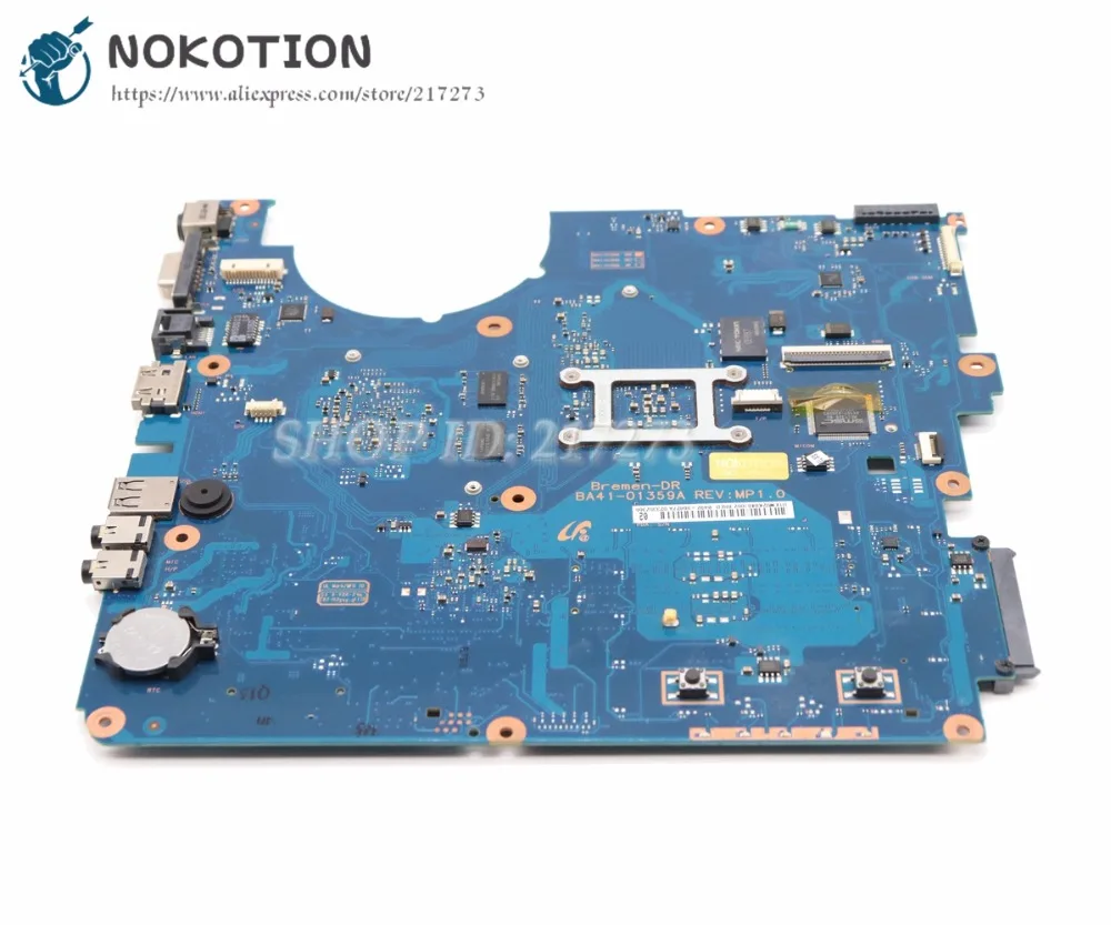 NOKOTION для samsung NP-R525 R525 Материнская плата ноутбука Разъем s1 Процессор DDR3 ATI GPU BA92-06827A BA92-06827B BA41-01360A