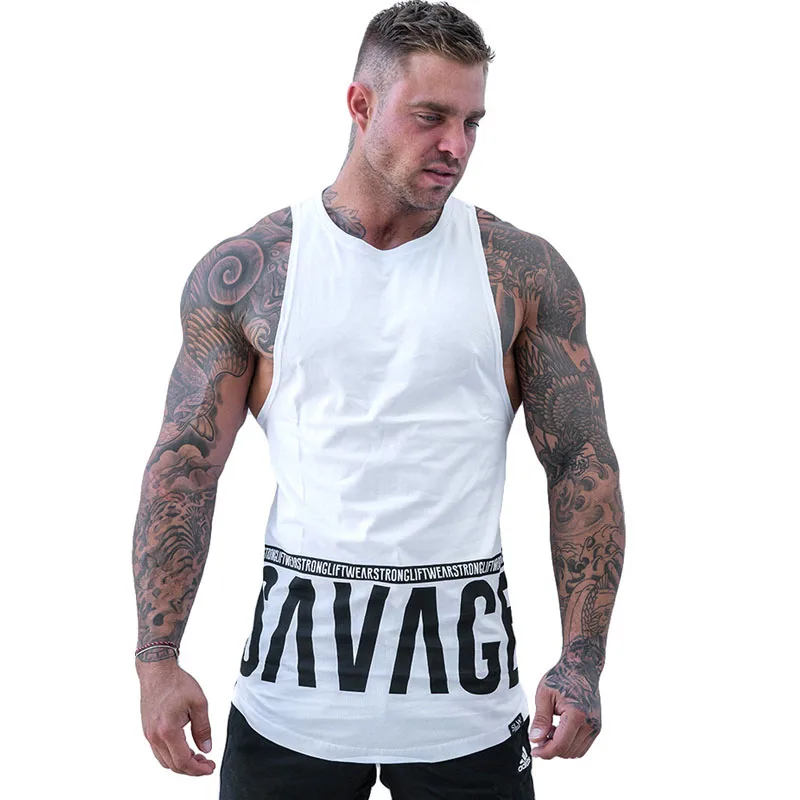 Мужская майка для бодибилдинга спортивная рубашка без рукавов 2019 новая мужская