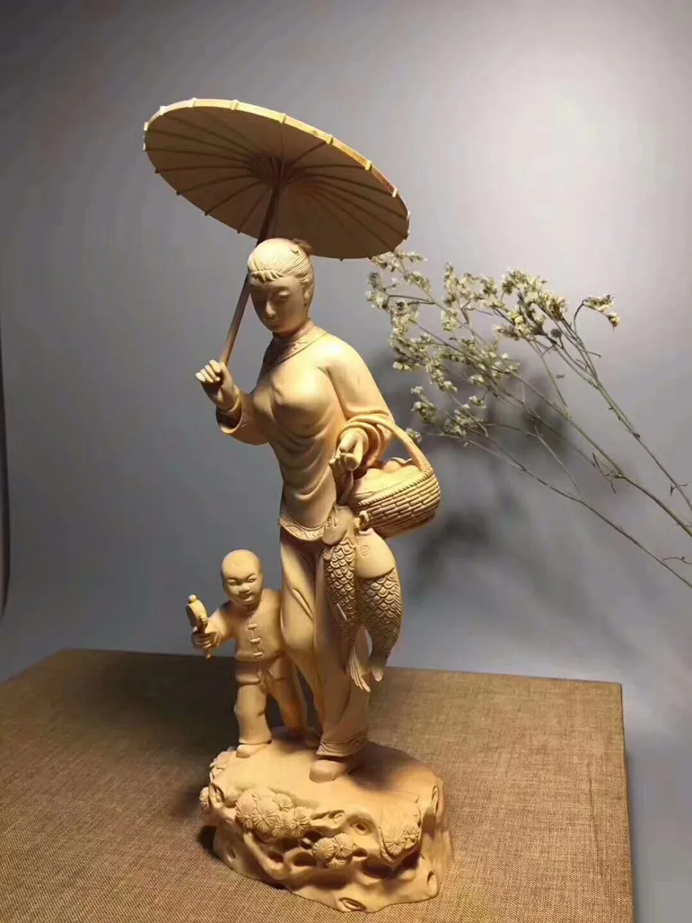 Boxwood carvings домашняя мебель ремесла народная таможня домашние жены девочки и