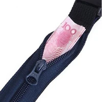 2020 new designed travel anti theft wallet belt with secret compartment hiding stash money belt waterproof adhesive belt bag