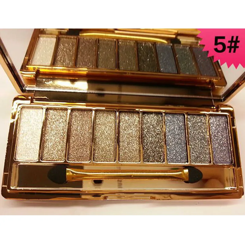 9 Цвета Мода Палитра теней Eye Shadow Flash блеск Make Up Set Для женщин алмаз яркий сияющий