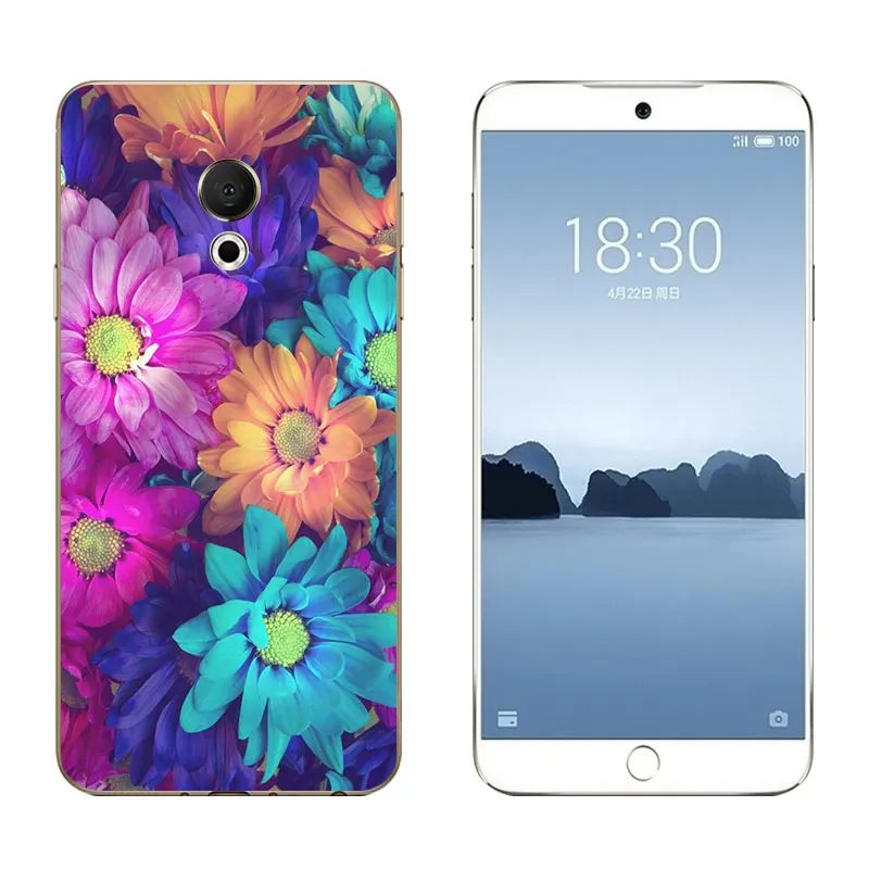 5 46 &quotдля Meizu 15 Lite Мягкий ТПУ силиконовый чехол для M15 задняя крышка Coque Fundas Triangle