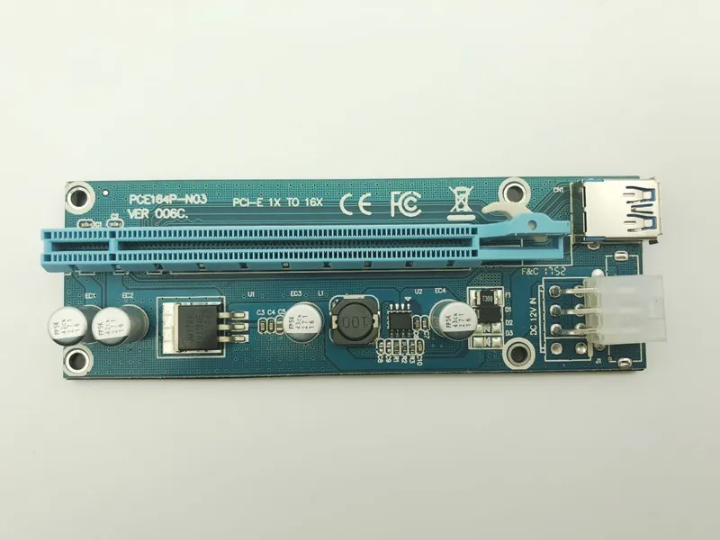 Riser Card PCI E 1x to 16x USB 3 0 кабель SATA IDE Molex 6Pin питания для Antminer Bitcoin Miner Mining Machine|riser card usb|6pin