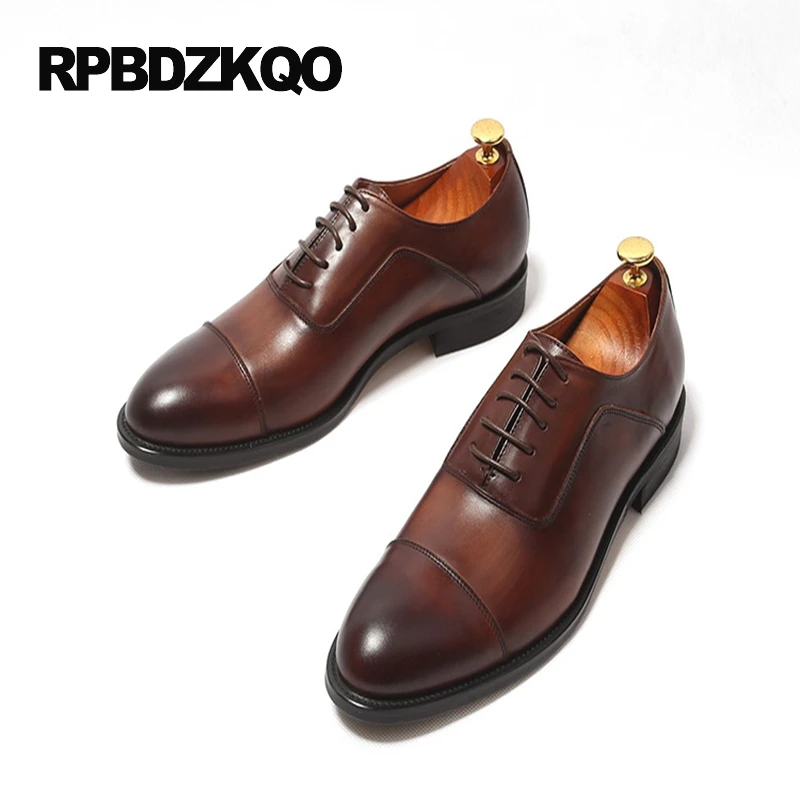 Настоящая кожа офис плоские оксфорды свадьба Италия платье формальный воловья