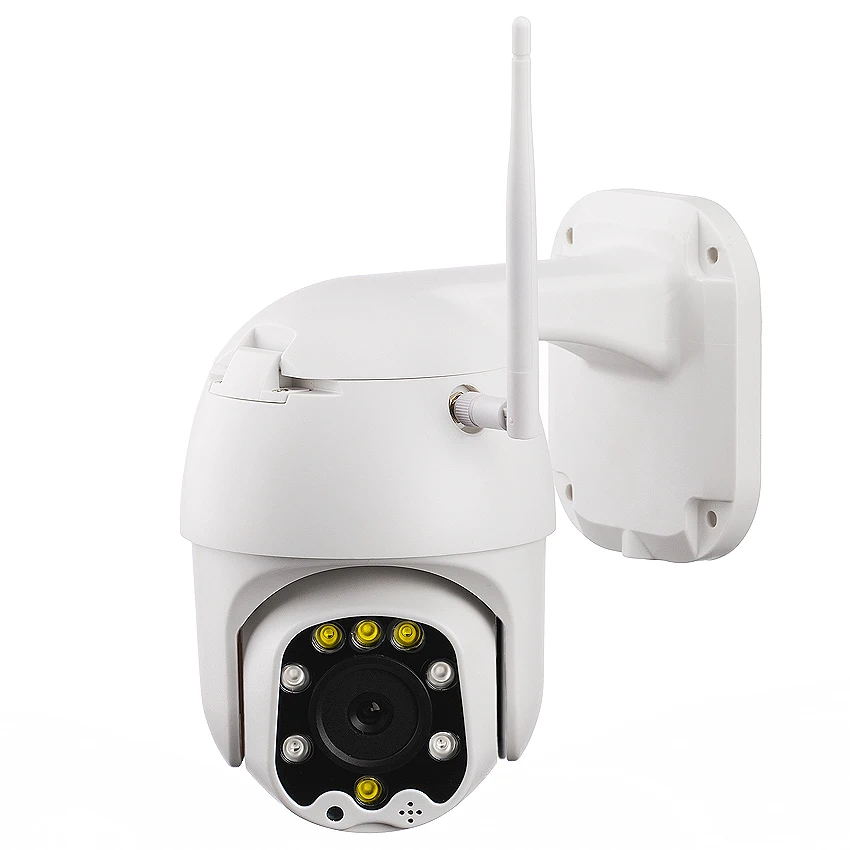 Миниатюрная PTZ камера 2 Мп 1080P Wi Fi 5 кратный зум умная уличная с двойным светом IP