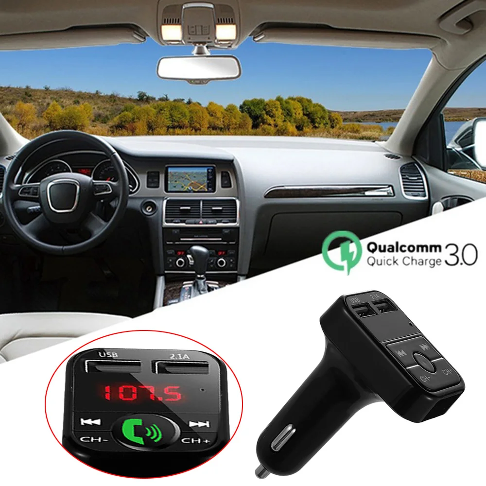 Автомобильный комплект громкой связи беспроводной Bluetooth Стерео FM музыкальный