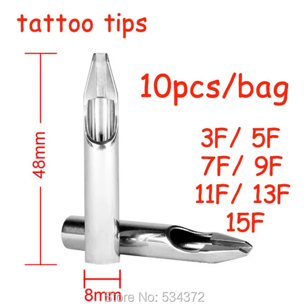 10 шт. R/F/D смешанные Размеры высокое качество Нержавеющая сталь татуировки