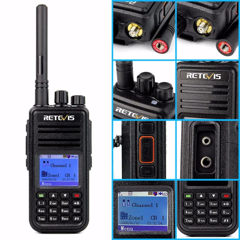 DMR радио 10 шт. Retevis RT3 цифровая рация UHF 400 480 МГц 5 Вт 1000CH двухстороннее Ham Hf