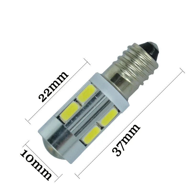 10 шт. супер яркая светодиодная лампа E10 5630 LED 5730 10SMD винтовая Светодиодная
