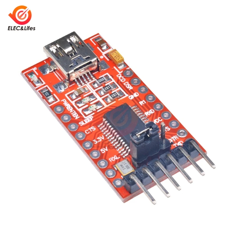1 шт. FT232RL FT232 FTDI USB к TTL 3 В 5 модуль последовательного адаптера кабель для загрузки