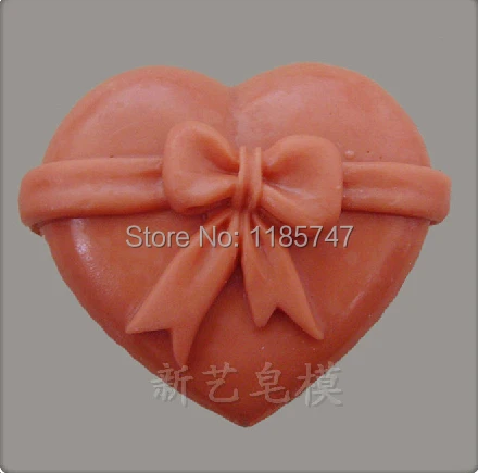 

Gift Box Design 3D Soap Mold DIY Heart Silicone Mold for Handmade Soap