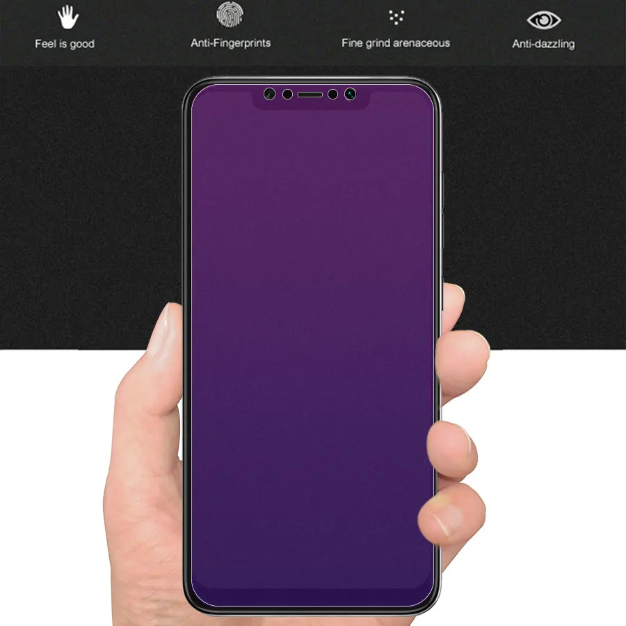 Jappinen матовый анти синий фиолетовый светильник закаленное стекло для Xiaomi Mi PocoPhone F1