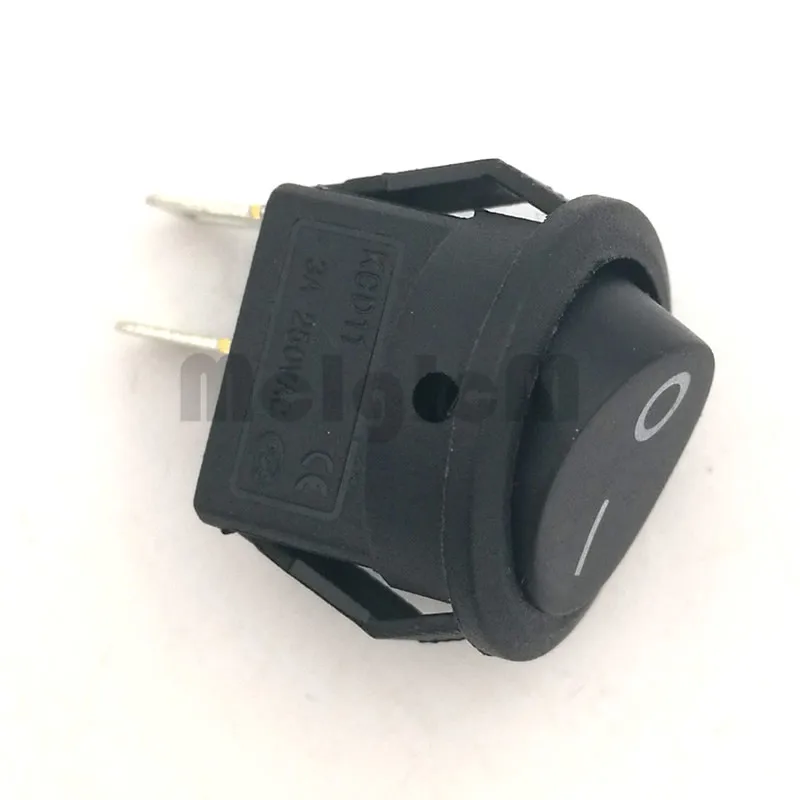 10 шт. кулисный переключатель 3A 250V AC SPST 2 контактный вкл. ВЫКЛ. диаметр 15 мм круглые