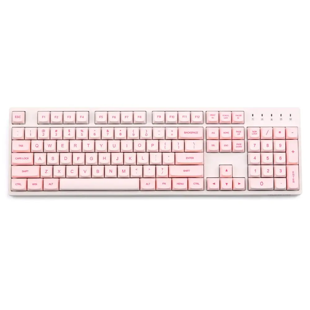 XDA Valentine Dye-sub keycap PBT Материал для пользовательской механической клавиатуры подходит 96/104/108/Minila Раскладка