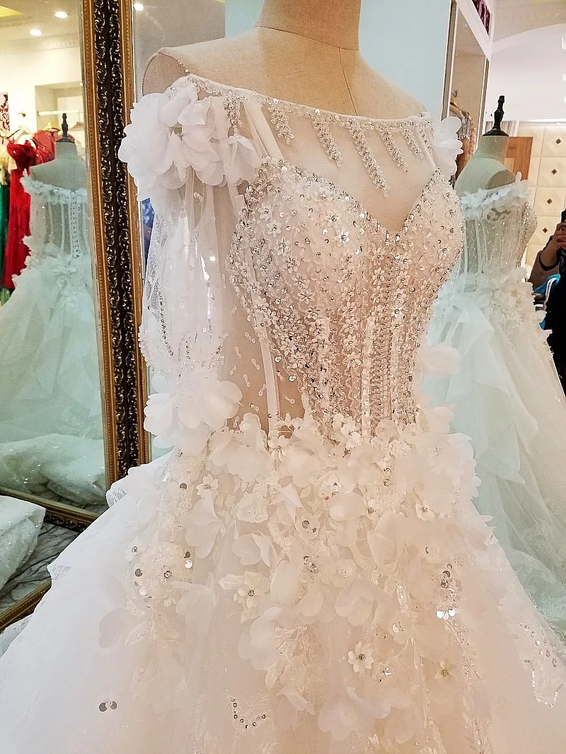 LS99642 розовое свадебное платьеот плеча дизайн специальные свадебные платья