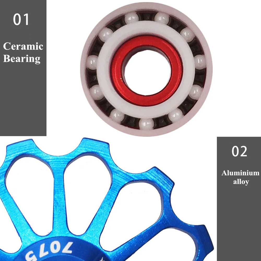 Велосипедный переключатель VXM керамический задний передач 14T направляющий s