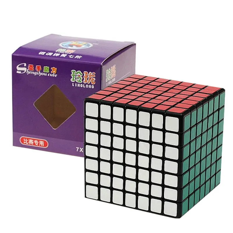 Shengshou lignlong 7x7 куб скоростной 6 9 см размер мини пазл игрушки|Головоломки| |