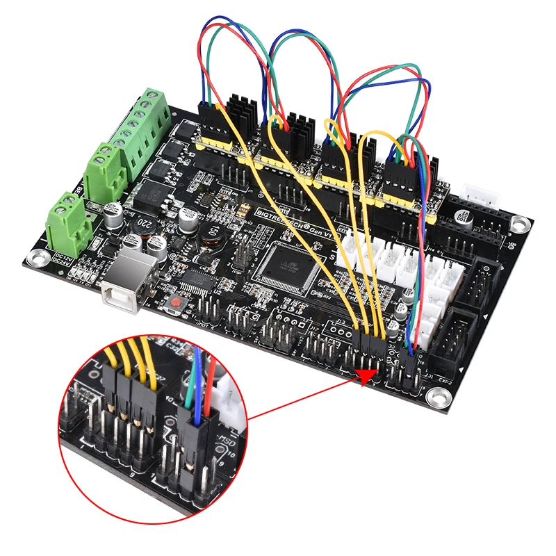 BIGTREETECH GEN V1.0 Управление + TMC2130/A4988/DRV8825/TMC2208 драйвер как MKS Gen V1.4 3D принтеры