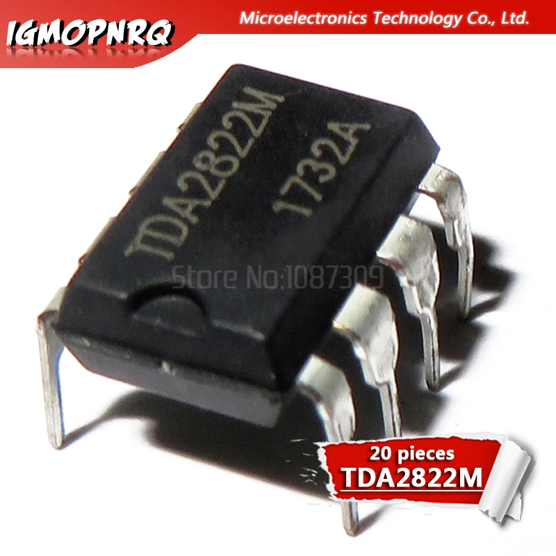 20 шт. TDA2822M TDA2822 DIP 8 o усилители двойной Lo Volt Pwr Amp новый оригинальный| |
