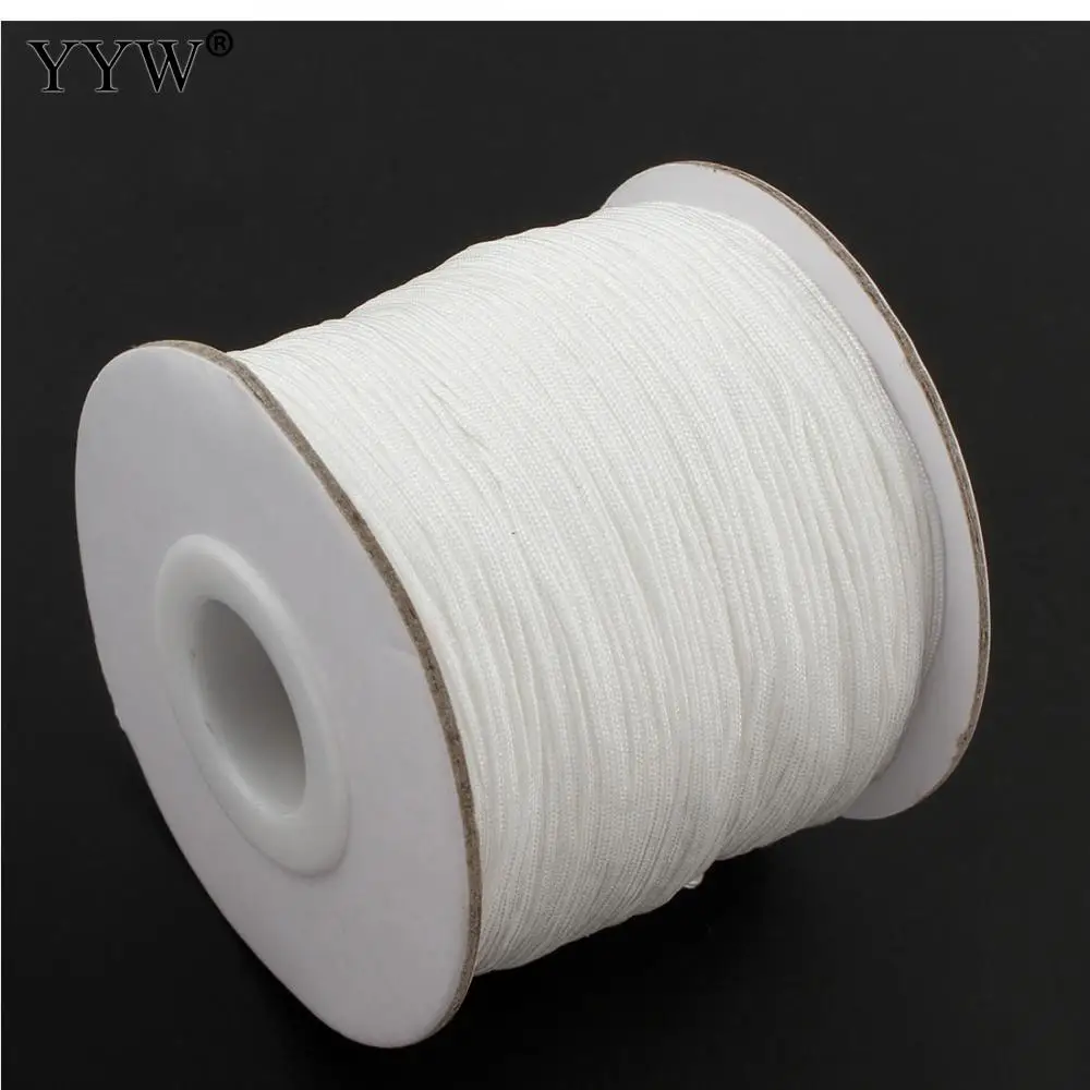 

120yards/Pc 0.5mm Nylon Thread White Colors Jewelry Accessories Cord Diy Making For Bracelet Necklace None Elastic Nylon Thread
