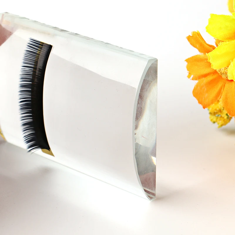 U изогнутый кристаллический клей поддон норковые накладные ресницы держатель