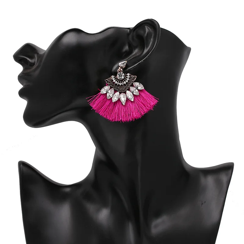 New Women Brand Boho Drop Dangle Fringe Earring Vintage Ethnic Statement Tassel Earrings Fashion Jewelry Charms Brincos | Украшения и