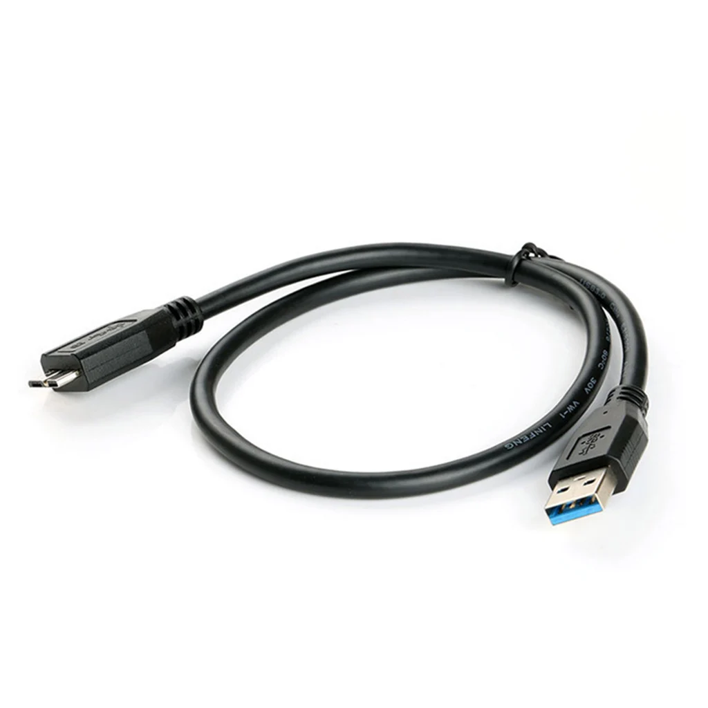 30 см Черный Мини Портативный USB 3 0 штекер A к Micro B кабель для передачи данных провод