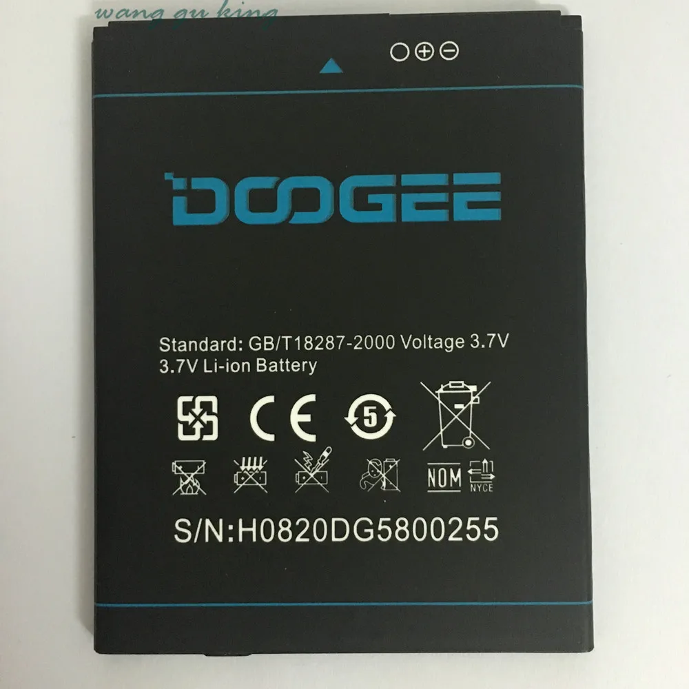 Оригинал для DOOGEE DG580 аккумулятор 2500 мАч Для Kissme B + номер отслеживания в