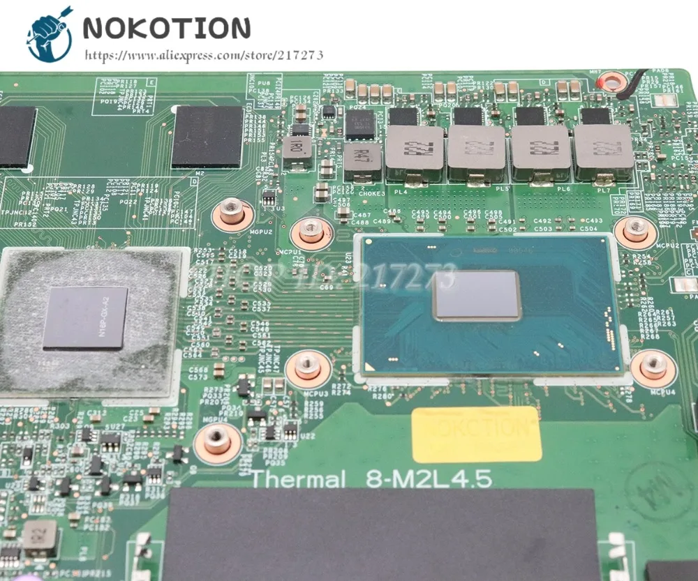 NOKOTION для MSI MS-17951 MS-1795 GP62 7QF-1843UK MS-16J51 Материнская плата ноутбука GTX960M графика SR2FQ I7-6700HQ Процессор