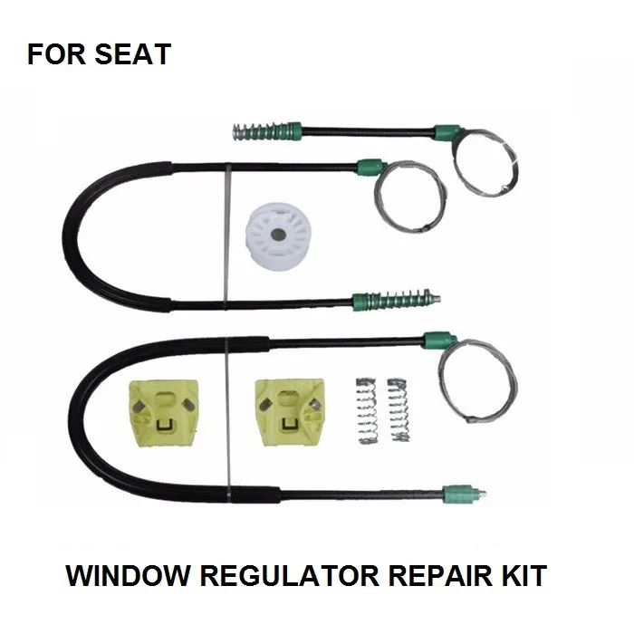 

FOR SEAT IBIZA 6L 3DR / CORDOBA 6L 2/3 DOORS WINDOW REGULATOR REPAIR KIT FRONT RIGHT-LEFT SIDE NEW SET