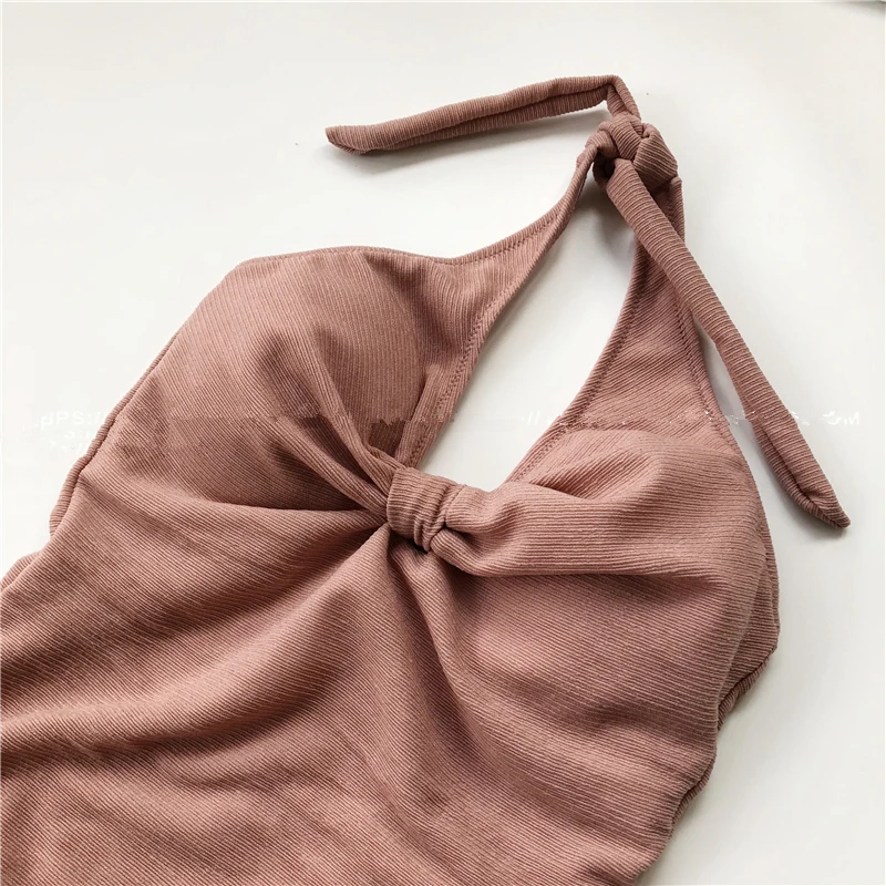 2019 сексуальный цельный купальник Женская одежда для плавания бандажный боди с